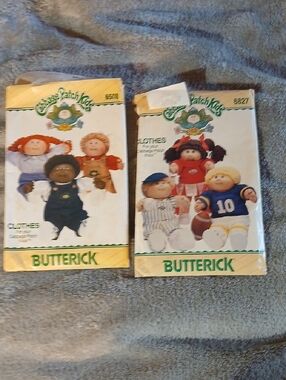 Vintage Butterick Cabbage Patch Kids Sewing Patterns Two Sets